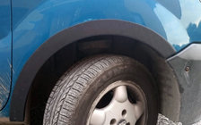 Renault Kangoo 1998–2008 Wielkastverbreders (set van 4, zwart) foto 1