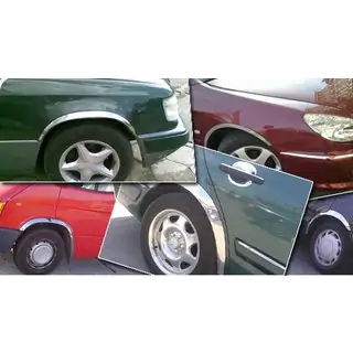 RVS wielkastlijsten (set van 4 stuks) Alfa Romeo 156 1997–2007 foto 4