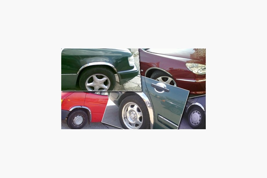 Opel Vectra A 1987–1995 RVS wielkastlijsten (set van 4 stuks) Foto 6