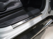 Volkswagen Amarok 2010–2022 Nataniko RVS dorpellijsten (set van 4) Carbon - 3M tape, 0,8 mm foto 1