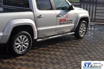 Volkswagen Amarok 2010–2022 Sidebars (set van 2, RVS) foto 3