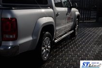 Volkswagen Amarok 2010–2022 Sidebars (set van 2, RVS) foto 2