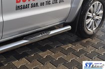 Volkswagen Amarok 2010–2022 Sidebars (set van 2, RVS) foto 4