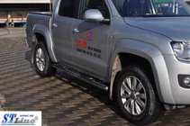 Volkswagen Amarok 2010–2022 Sidebars (set van 2, RVS) foto 7