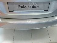 Volkswagen Polo 2010–2017 Nataniko RVS achterbumper beschermlijst 2009-2014, Sedan foto 1