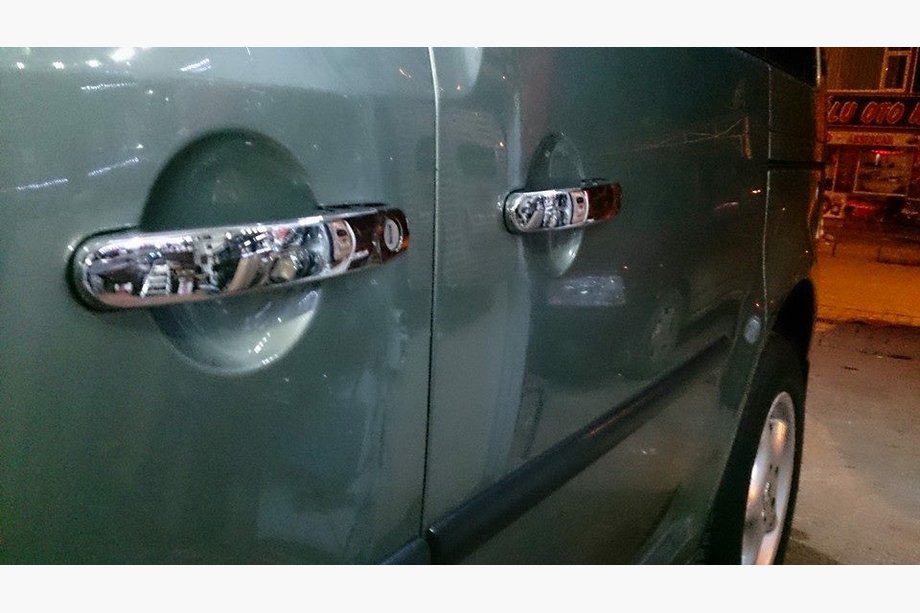Volkswagen Caddy 2015–2020 RVS deurgreep covers Set van 4 stuks. Carmos - Turks staal Foto 4