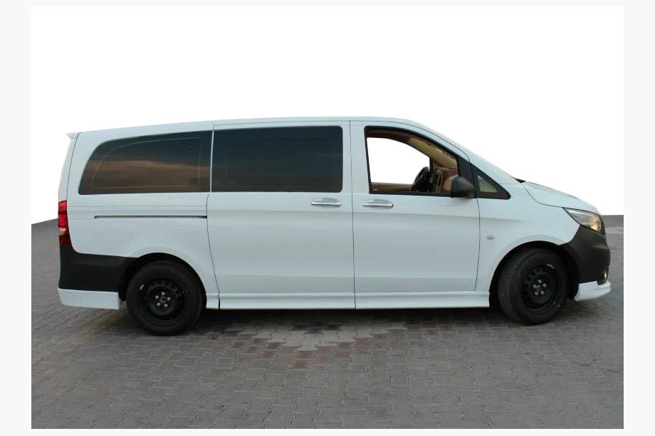 Mercedes Vito/V-klasse W447 2014– Zijskirts (spuitklaar) ExtraLong, 2 schuifdeuren Image