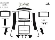 Volkswagen Polo 2001–2009 Dashboardpanelen (2001-2005) Houtlook foto 5