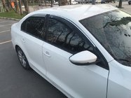 Volkswagen Jetta 2011–2018 Raamwindschermen met chroomstrip (4 stuks, Niken) foto 2