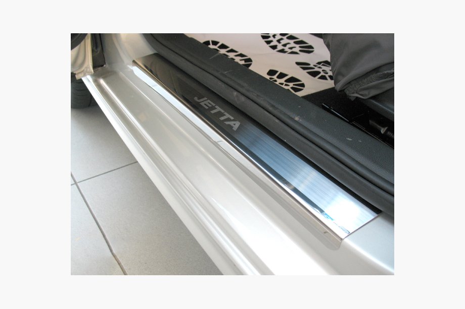 Volkswagen Jetta 2011–2018 Nataniko RVS dorpellijsten (set van 4) Standaard - Lohmann-tape, 0,5 mm Image