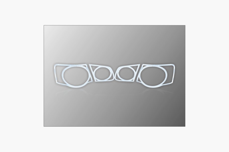 Volkswagen Jetta 2006–2011 Achterlichtcovers (2 stuks, kunststof) Image