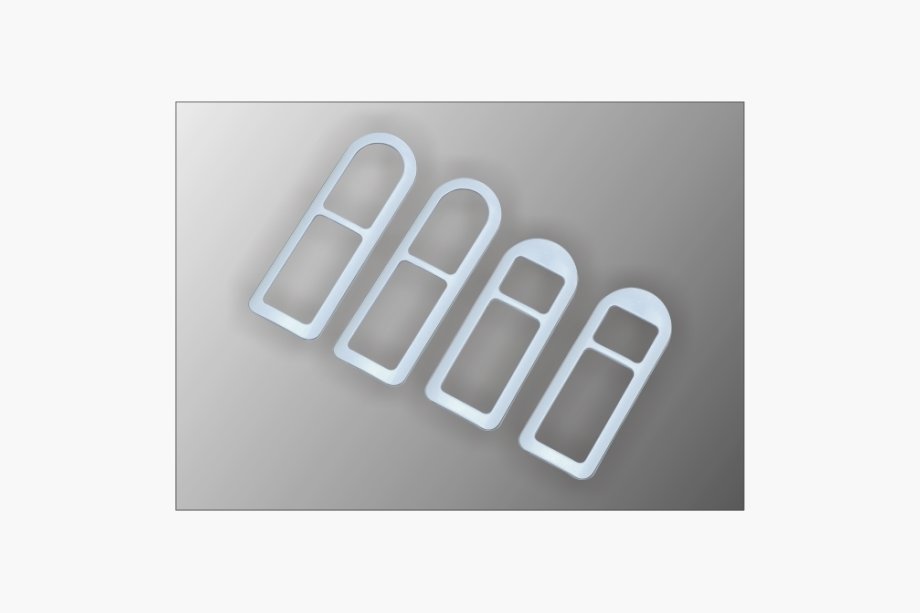 Volkswagen Passat B5 1997–2005 Sierkappen voor interieur deurhendels (set 4 stuks, houtlook) Image