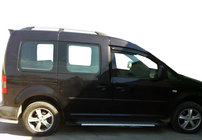 Volkswagen Caddy 2004–2010 Side steps Allmond Grey (set van 2, aluminium) foto 1