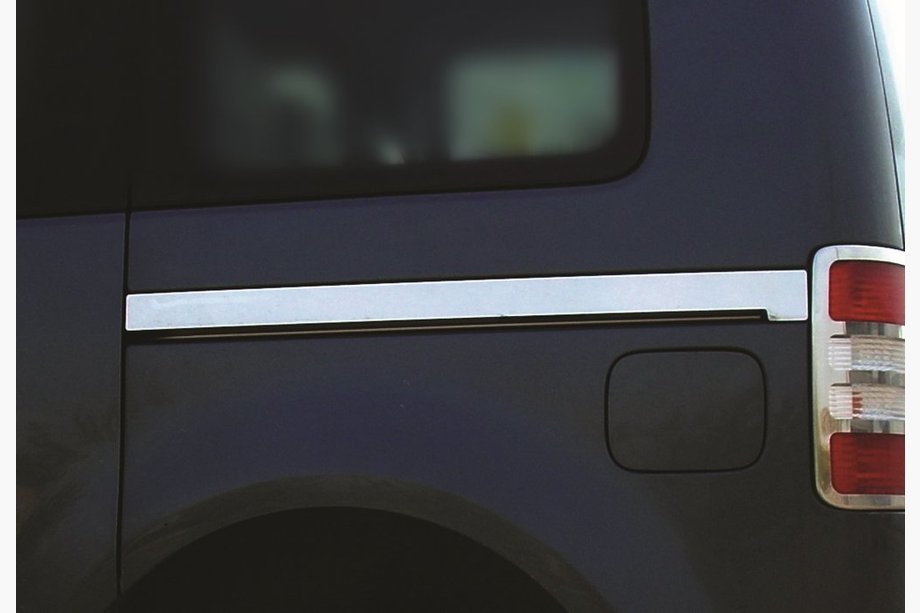 Volkswagen Caddy 2010–2015 Schuifdeur sierlijst (2 stuks, RVS) Korte wielbasis Image