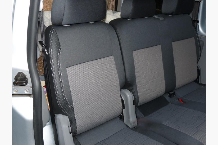 Volkswagen Caddy 2004–2010 Autostoelhoezen (kunstleer↗stof, Premium) Volledig interieur (5 zitplaatsen) Image