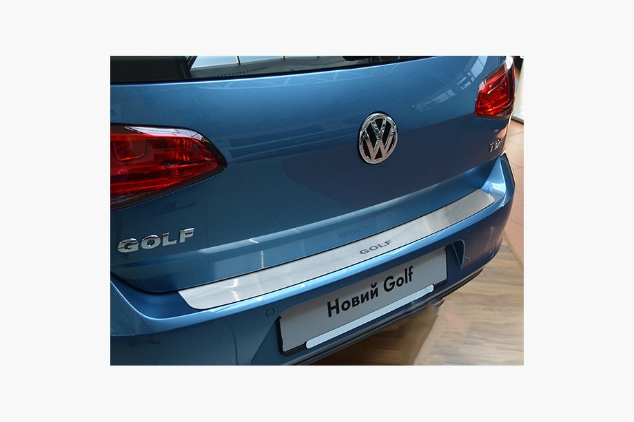 Volkswagen Golf 7/E-Golf 2012–2020 Nataniko RVS achterbumper beschermlijst Hatchback Image