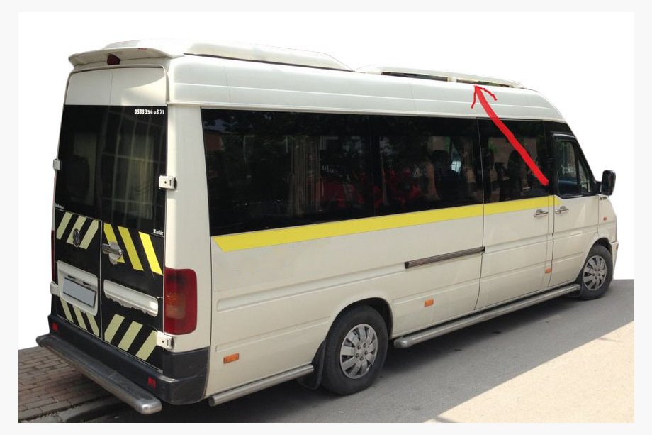 Volkswagen LT 1995–2006 Dakrails (2 stuks, overspuitbaar) Image