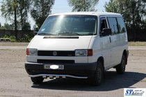 Volkswagen T4 Transporter 1990–2003 Frontbescherming met grille ST010 (RVS) foto 3