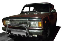 ВАЗ 2107 1982–2012 Bullbar WT003 (42 mm, RVS) foto 1