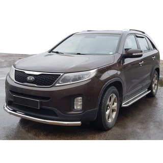 Frontbescherming ST008 (2013-2015, RVS) Kia Sorento II XM 2009–2014 foto 1