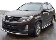 Kia Sorento II XM 2009–2014 Frontbescherming ST008 (2013-2015, RVS) foto 1