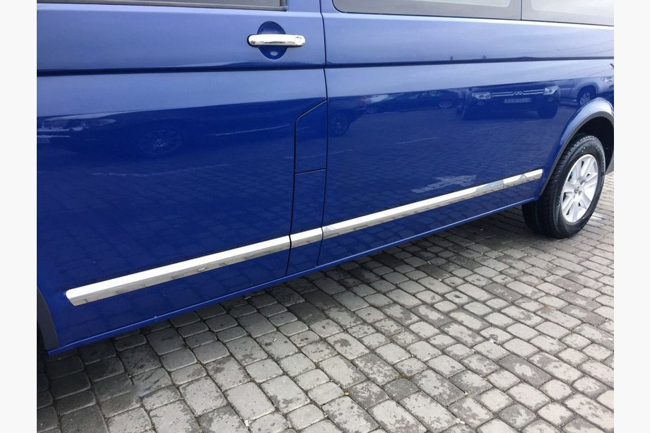 Volkswagen T5 Multivan 2003–2010 Deurstrips (RVS, chroom) Image