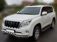 Toyota Land Cruiser Prado 150 2009–2023 RVS voorbumperbescherming F3-31 foto 1
