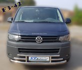 Volkswagen T5 2010–2015 Voorbescherming F3-42 (RVS) foto 4