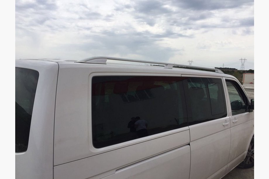 Volkswagen T5 Multivan 2003–2010 Skyport dakrails (wit) Image