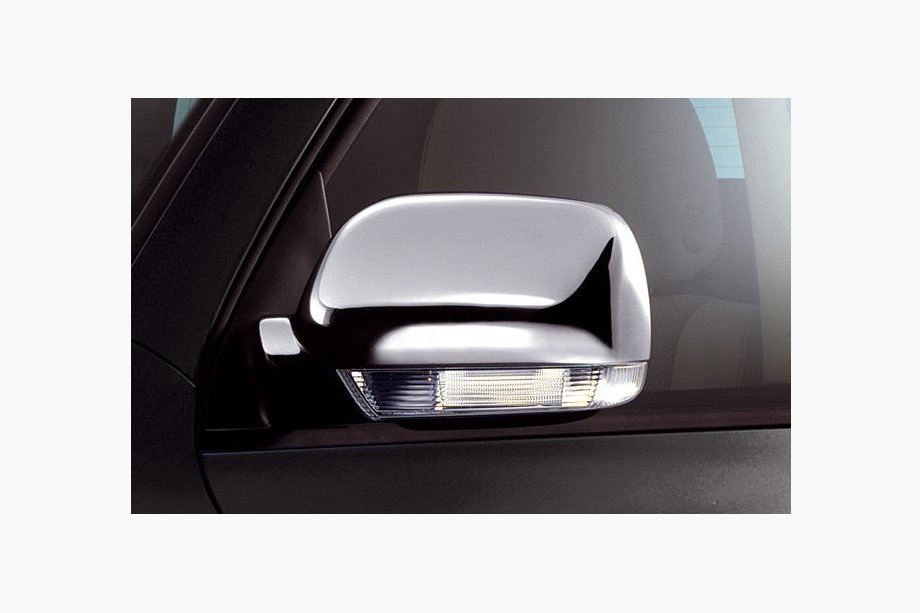 Volkswagen Touareg 2002–2010 Chromen spiegelkappen 2003-2007 (2 stuks, RVS) Foto 3