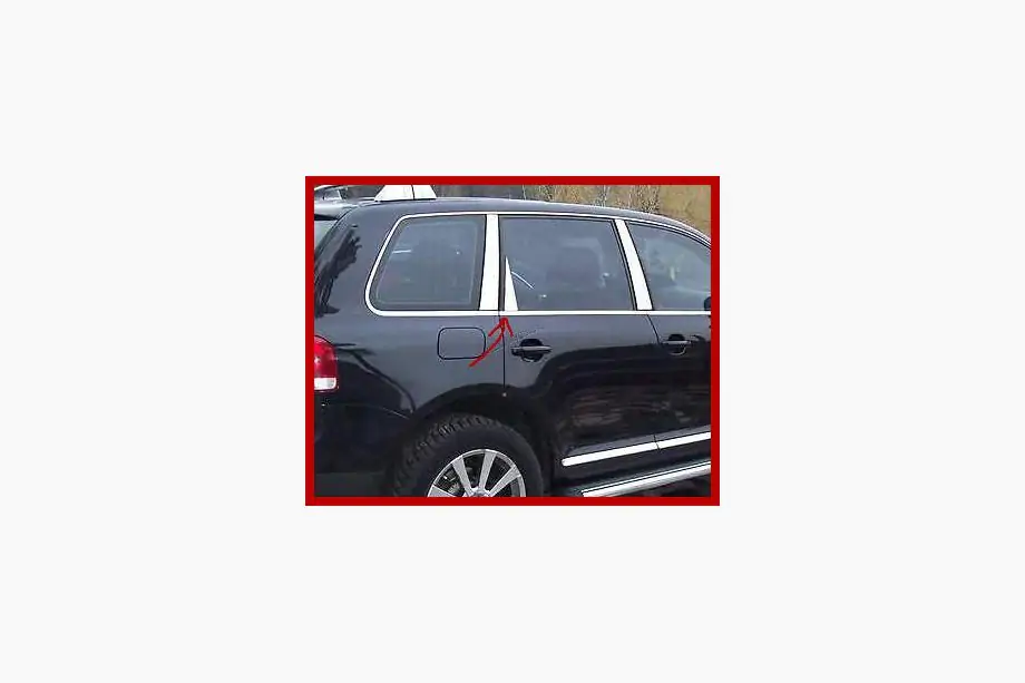 Volkswagen Touareg 2002–2010 Chroom deurstijlen (6-delig, RVS) Foto 12