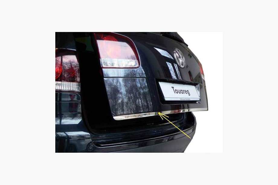 Volkswagen Touareg 2010–2018 RVS sierstrip voor kofferklep Image