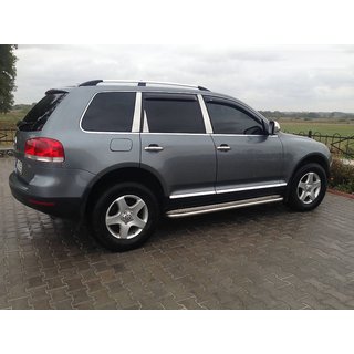 Dakrails chroom (kunststof voeten) Volkswagen Touareg 2002–2010 foto 3