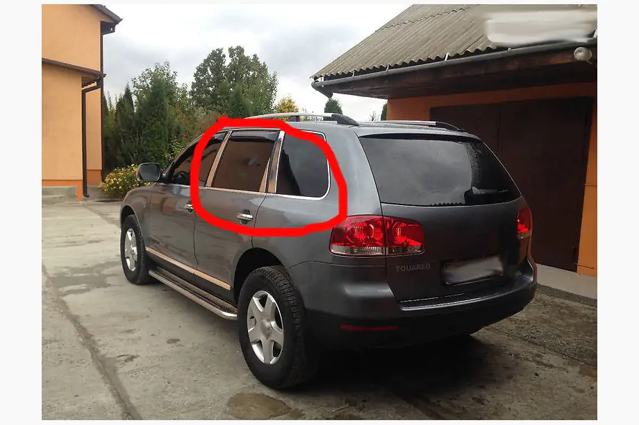Volkswagen Touareg 2002–2010 Chroom deurstijlen (6-delig, RVS) Foto 8