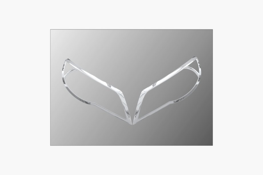 Volkswagen Tiguan 2007–2016 Koplamp sierlijsten (2 st., kunststof) Image