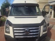 Volkswagen Crafter 2006–2016 Zonneklep voor voorruit op frame V1 (hoogglans zwart, 5 mm) foto 2