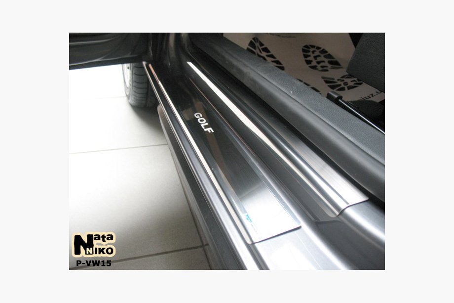 Volkswagen Golf 6 2008–2014 RVS instaplijsten Nataniko SW, Premium - 3M montagetape, 0,8 mm Image