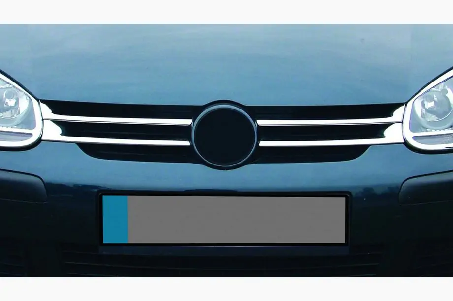 Volkswagen Golf 5 2003–2009 Smalle grille sierlijsten (set 4 st., RVS) Image