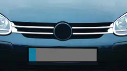 Volkswagen Golf 5 2003–2009 Smalle grille sierlijsten (set 4 st., RVS) foto 1
