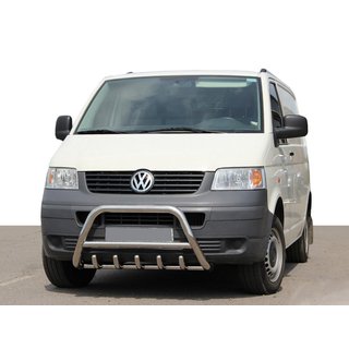 Bullbar WT003 (RVS) Volkswagen T5 Transporter 2003–2010 foto 2