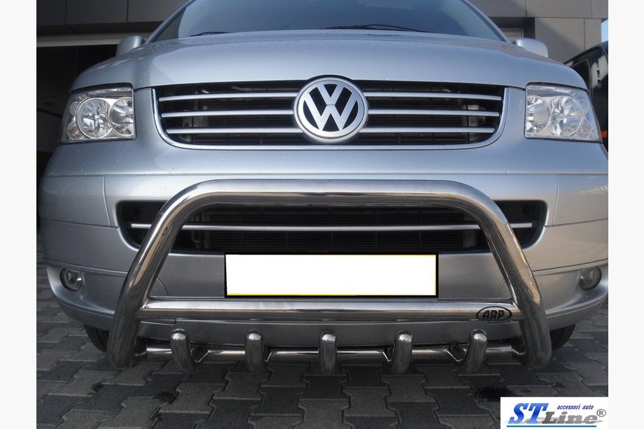 Volkswagen T5 Caravelle 2004–2010 Bullbar WT003 (RVS) 60 mm, zonder opschrift Foto 8