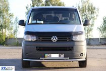 Volkswagen T5 2010–2015 Onderste dubbele lip 70/48 mm (RVS) foto 2