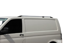 Volkswagen T6 2015–2024 Chromen dakrails Korte wielbasis, metalen voeten foto 1