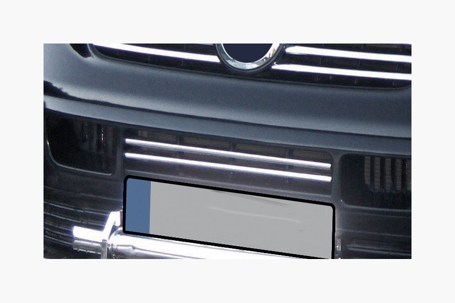 Volkswagen T5 Transporter 2003–2010 Bumperrooster sierlijsten (Carmos) Image