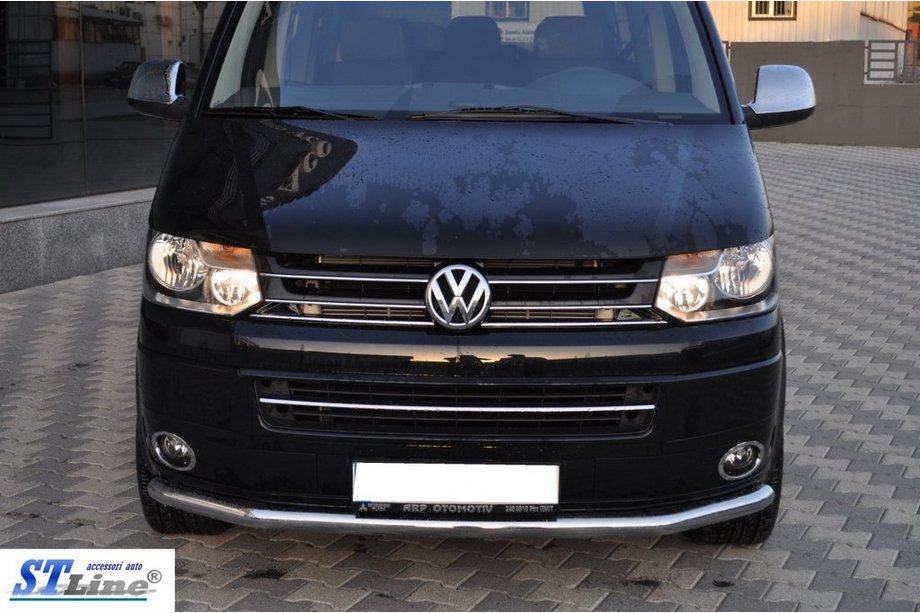 Volkswagen T5 2010–2015 Voorbescherming (RVS) 51 mm Foto 2