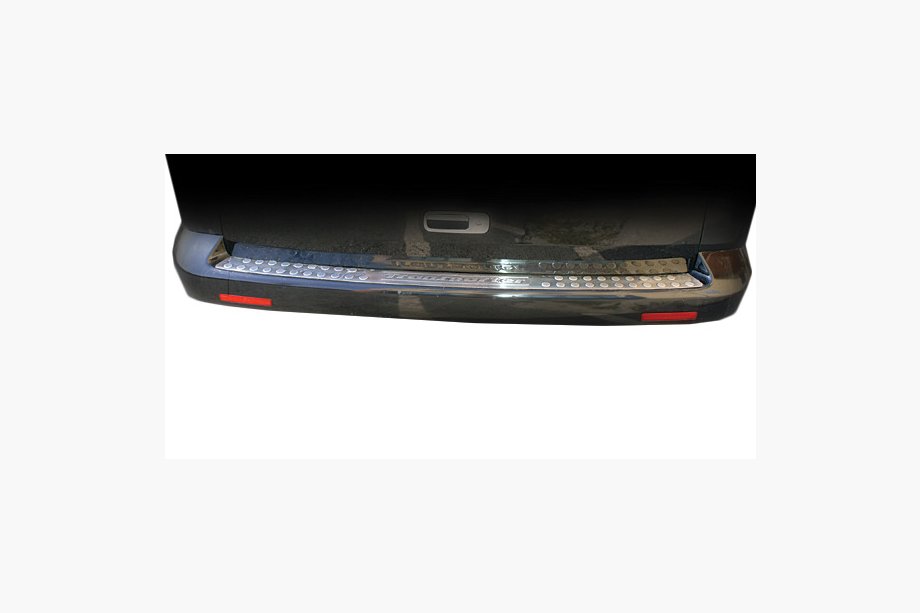 Volkswagen T5 Transporter 2003–2010 Rechte achterbumper beschermlijst (Omsa, RVS) Image