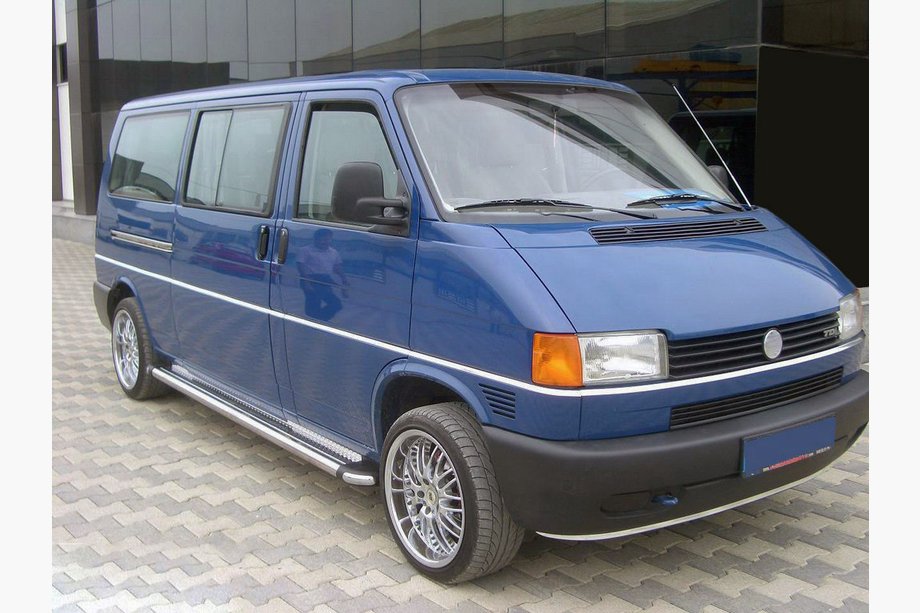 Volkswagen T4 Transporter 1990–2003 Sidebars KB002 Ø60 mm (set 2 st., RVS) Image