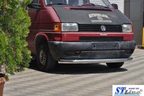 Volkswagen T4 Caravelle/Multivan 1990–2003 Voorbumperbescherming ST008 (RVS) 60 mm foto 2