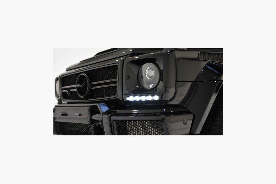 Mercedes G-klasse W463 1990–2018 Koplampcovers met LED (6 diodes, set) Foto 1