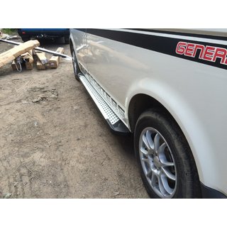 Side steps Allmond Grey (set van 2, aluminium) Volkswagen T5 Transporter 2003–2010 foto 1